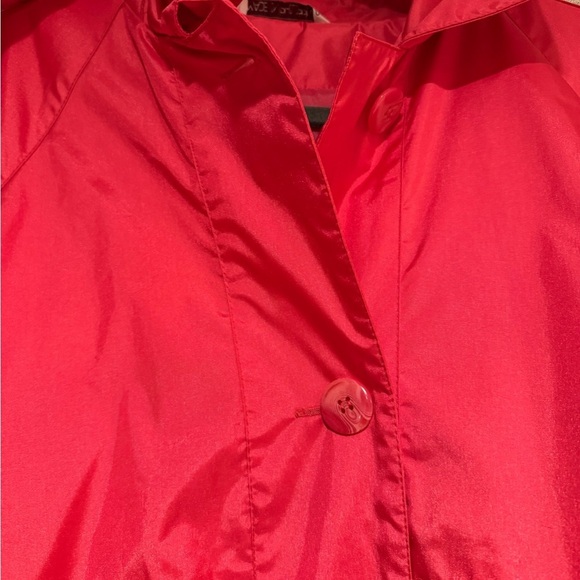 Vibrant Red Trench Coat - Picture 5 of 12